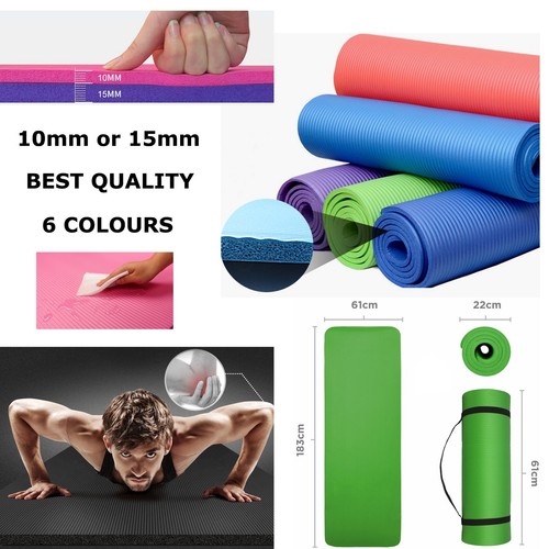 Yoga mat gym 10mm - 10mm, 15mm