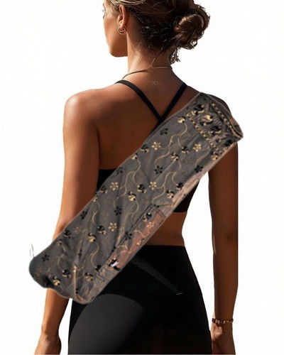 Gold silk yoga - yoga, mat