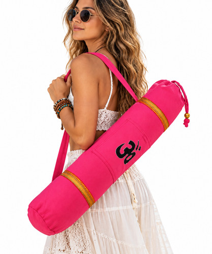 Pink yoga mat bag cotton - bag,,