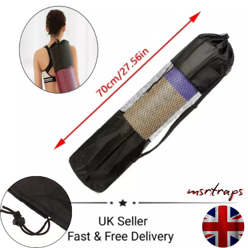 Black yoga mat - carrying, bag