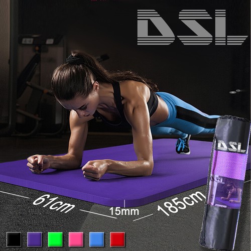61x 185cm yoga - mat, 15mm