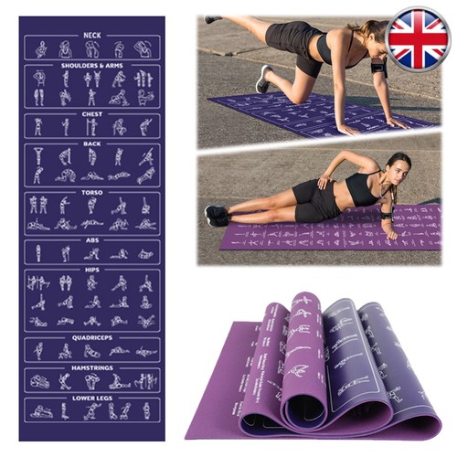 Illustrated yoga poses - poses, mat