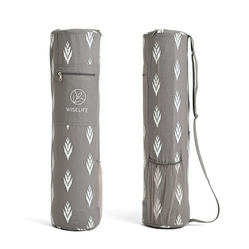 Grey yoga mat carry - yoga,
