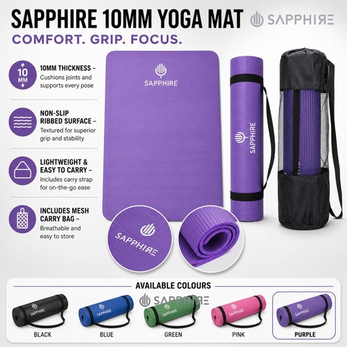 Yoga mat 6mm - mat, slip